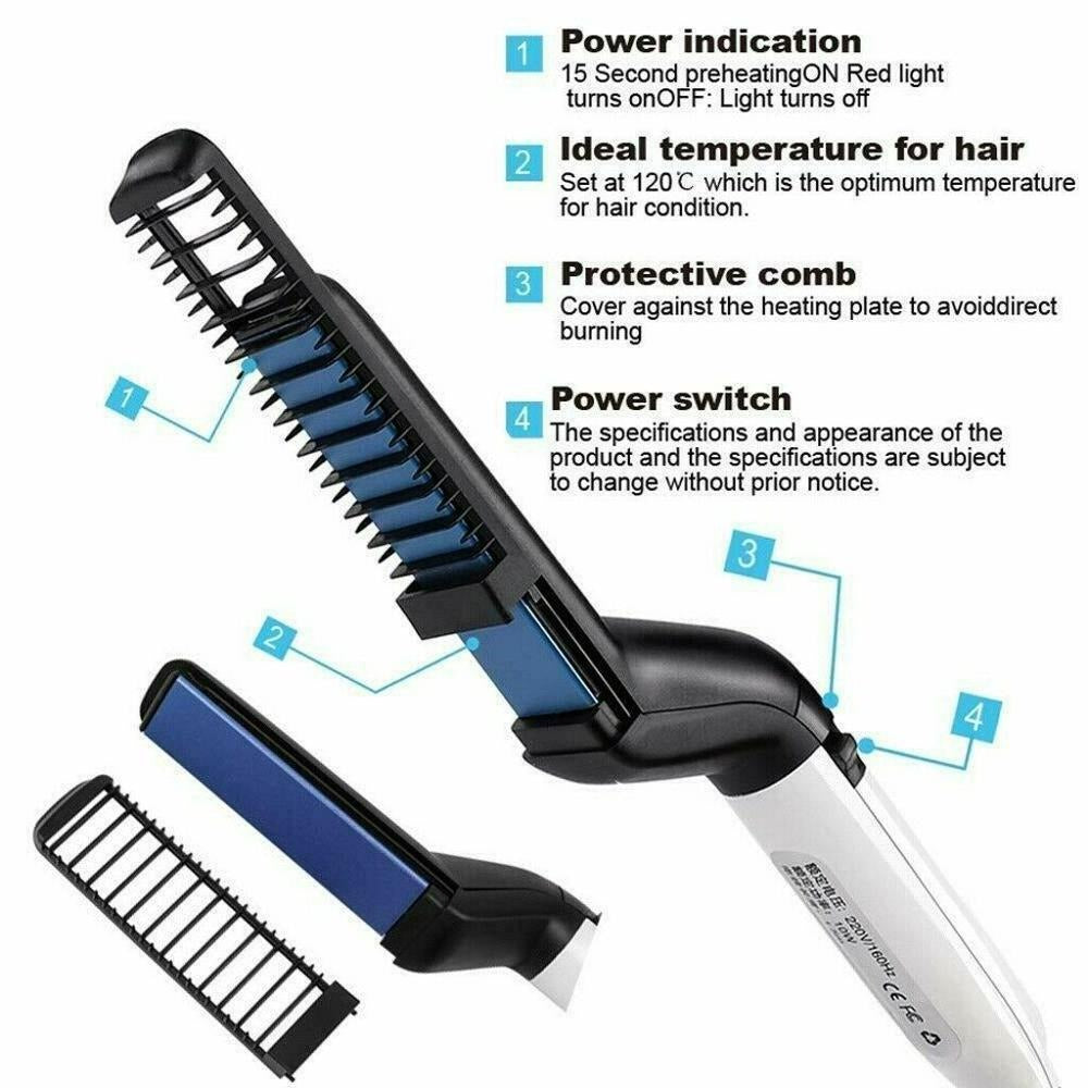 Men's hair straightener and beard comb – photo 3