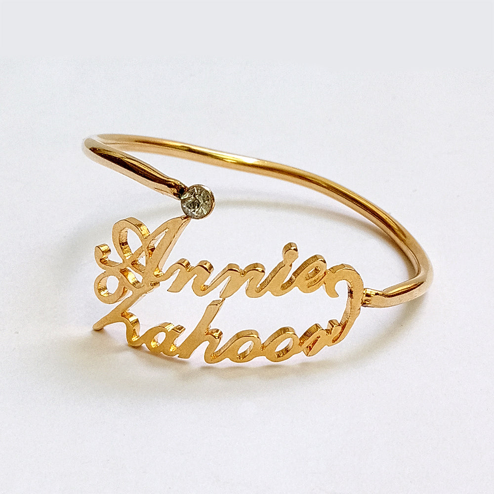 Customize name bangle for girls by Classic Collection – photo 3