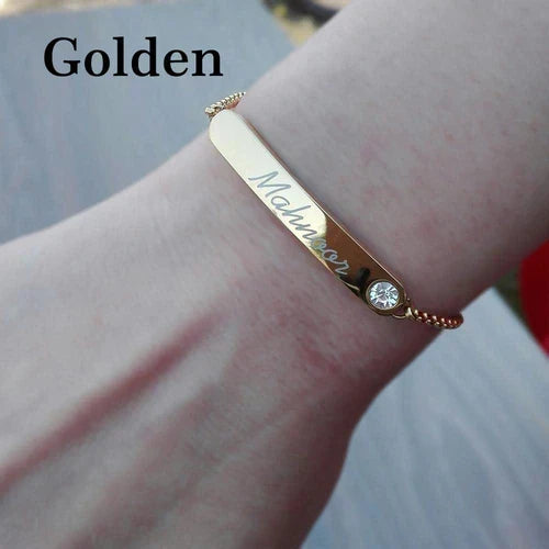 Adjustable name bracelet for girls – photo 4