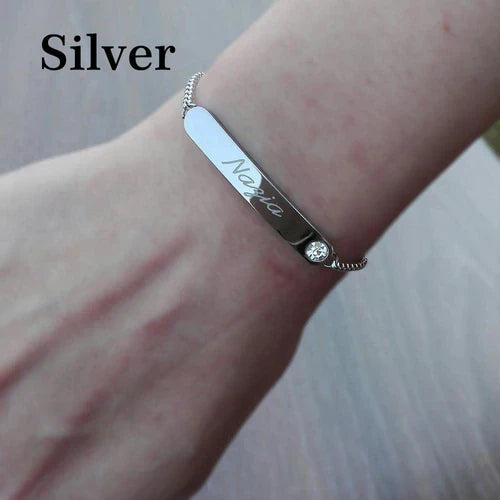 Adjustable name bracelet for girls – photo 5