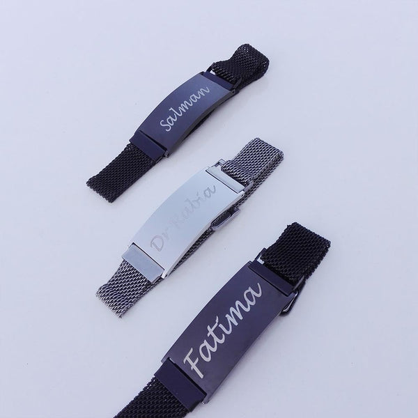 Name bracelet with unisex magnetic strap – photo 3