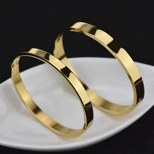 Customize gold bangle cuff, custom engraved – photo 5