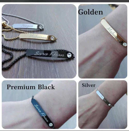 Adjustable name bracelet for girls – photo 7