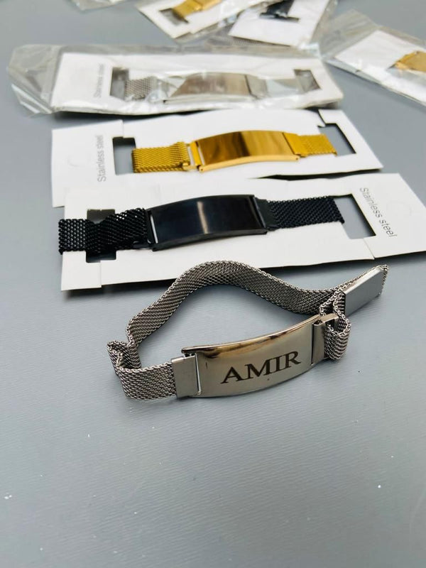 Name bracelet with unisex magnetic strap – photo 5