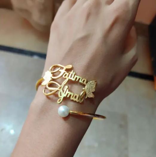Customize name bangle for girls by Classic Collection – photo 2
