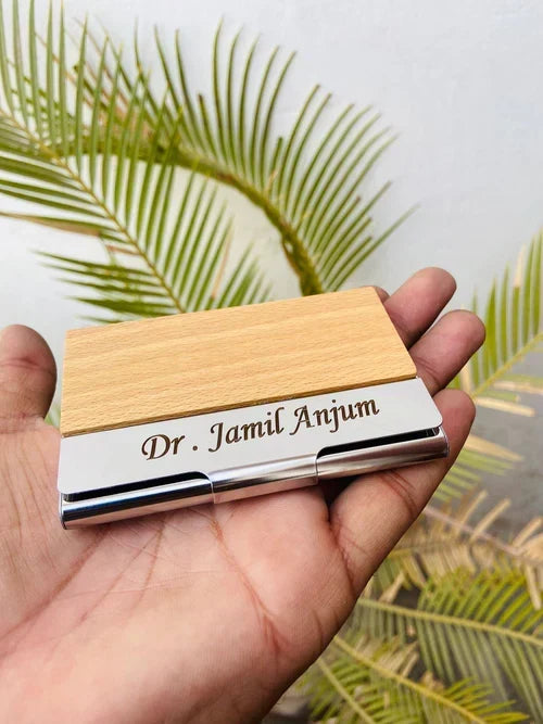 Wood texture card and cash holder – photo 2