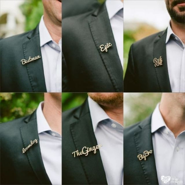 Customized name coat pin by Classic Collection – photo 2