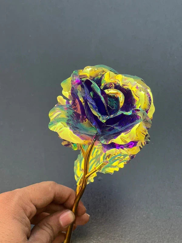 24KT multicolor flower with LOVE stand – photo 5