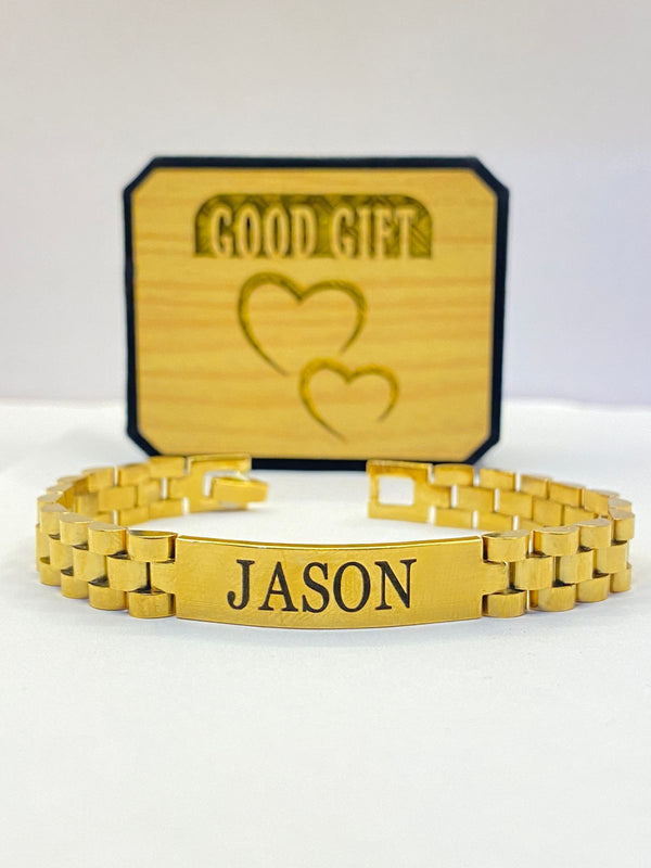 Customize unisex chain-link bracelet by Classic Collection